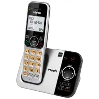 VTech DECT 6.0 1-Handset Cordless Phone with Answering System & Caller ID (CS5329) - Silver/Black - Only at Best Buy