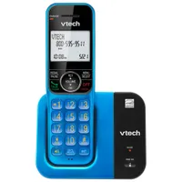 VTech 1-Handset DECT 6.0 Cordless Phone (CS5319-15) - Blue - Only at Best Buy