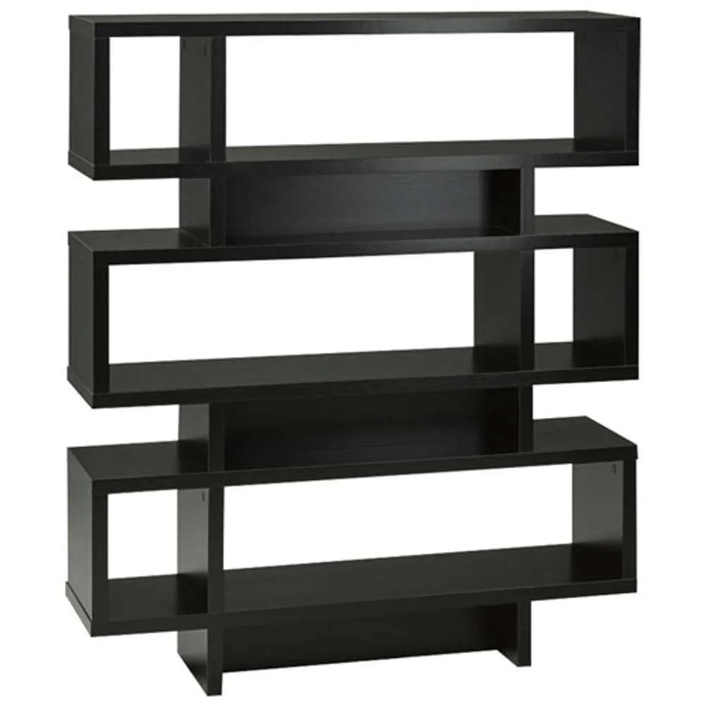 Brassex 53" 3-Shelf Bookcase - Black