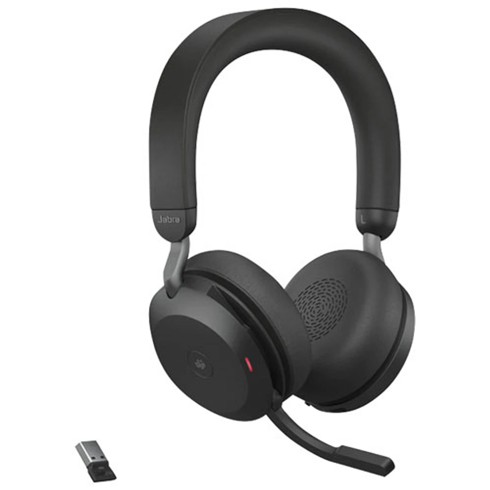 Casque d'écoute Bluetooth à suppression du bruit Evolve2 75 de Jabra - Noir