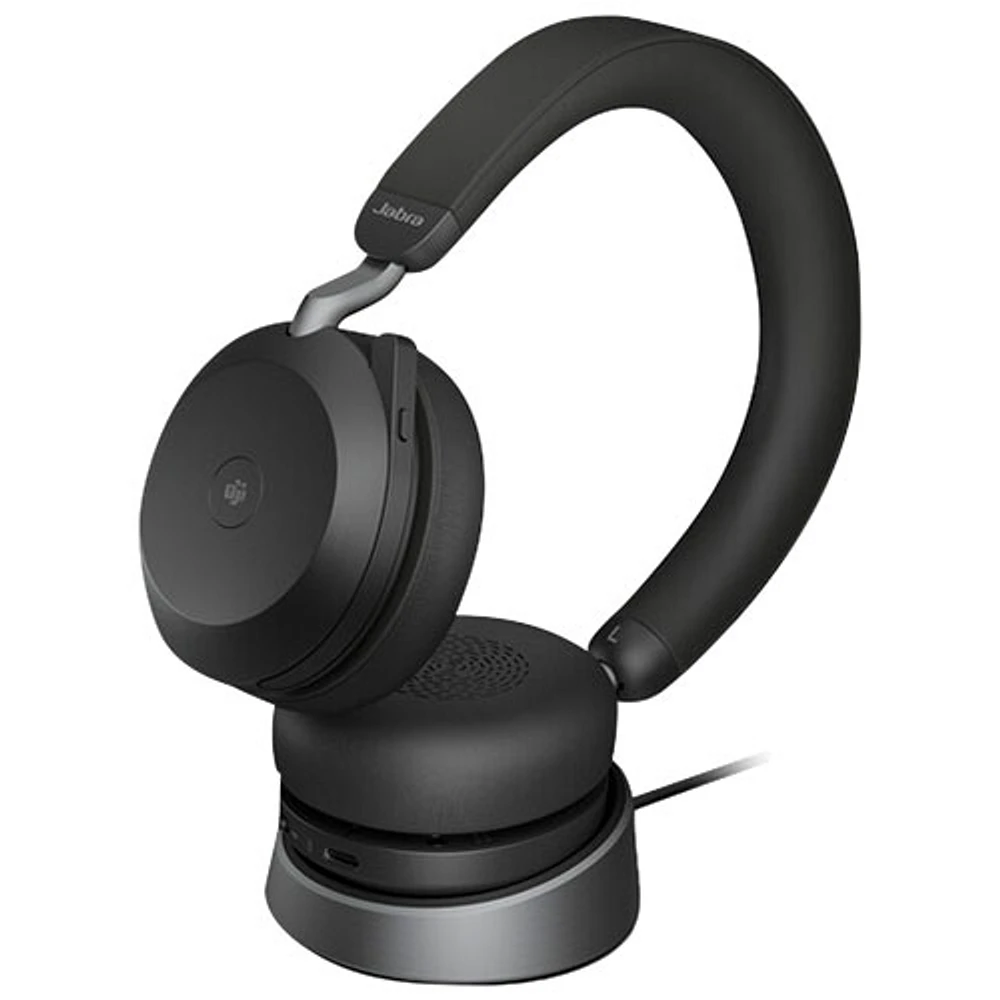 Casque d'écoute Bluetooth à suppression du bruit Evolve2 75 de Jabra - Noir