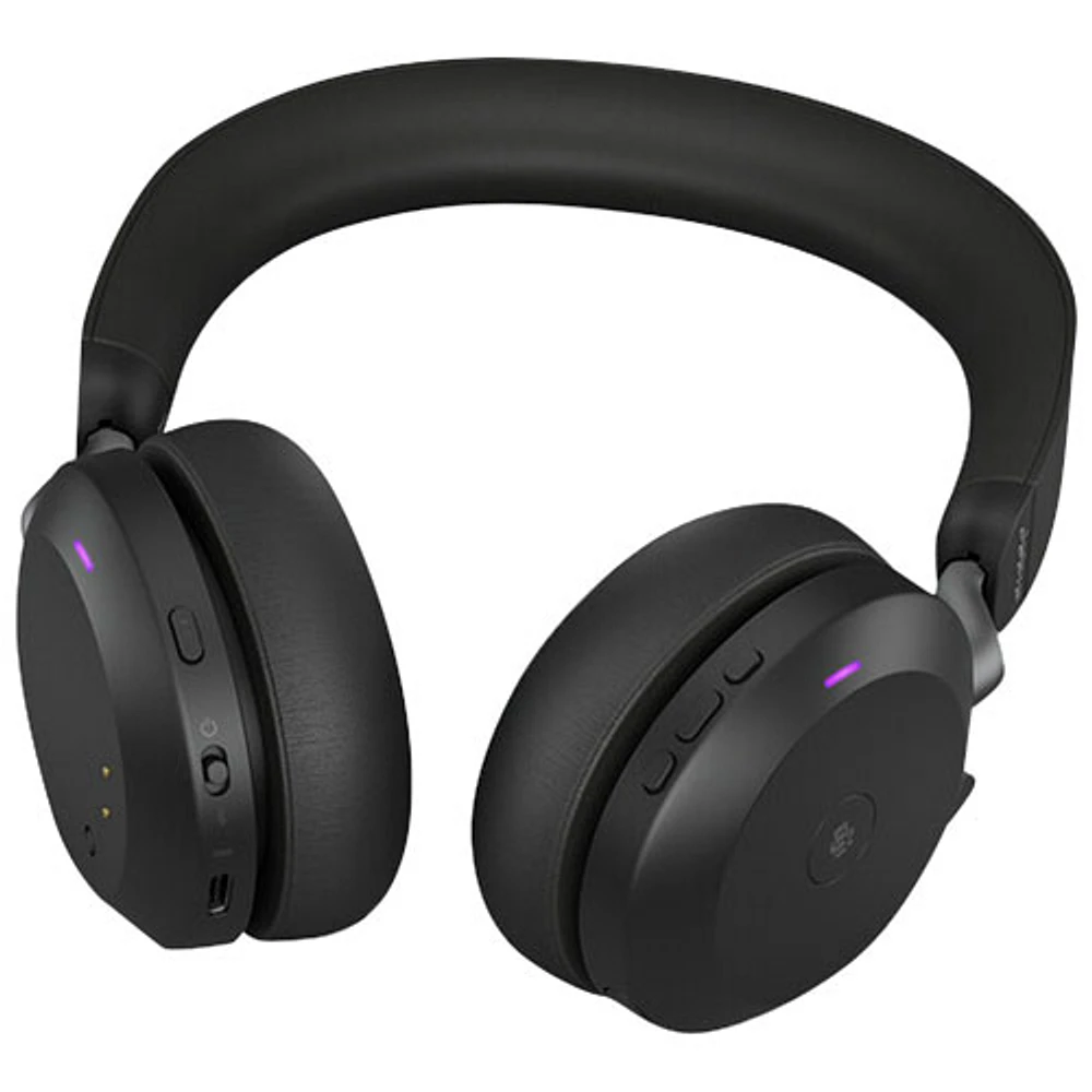 Casque d'écoute Bluetooth à suppression du bruit Evolve2 75 de Jabra - Noir