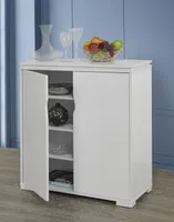 Brassex Contemporary 35" 4-Shelf Storage Cabinet