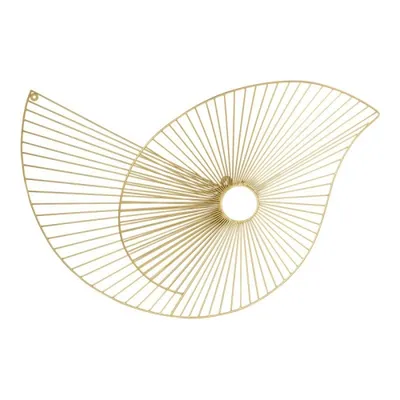 TOV Furniture Paisley 23"H Transitional Iron Metal Wall Art in Gold