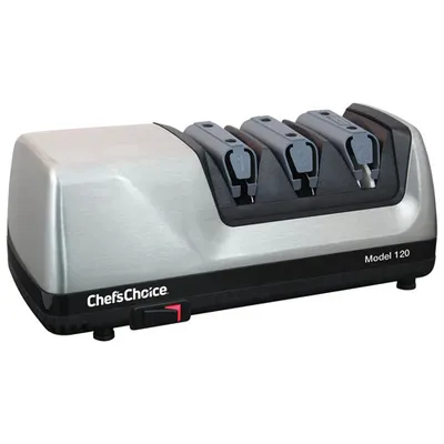 Chef's Choice Professional 3-Stage Electric Knife Sharpener (120) - Silver/Black