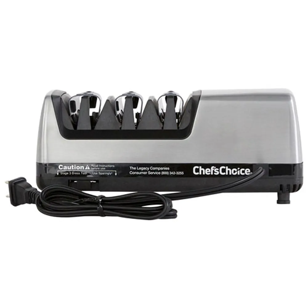 Chef's Choice Professional 3-Stage Electric Knife Sharpener (120) - Silver/Black