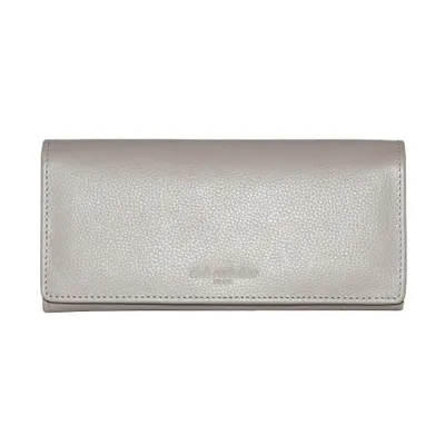 Club Rochelier Ladies Leather Clutch Wallet with Gusset Taupe