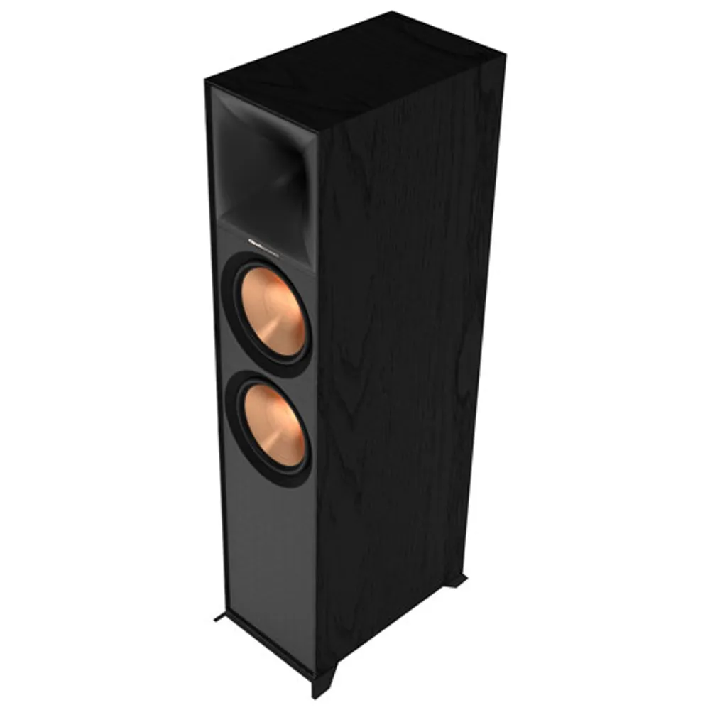 Klipsch Dual R800F 600-Watt 2-Way Tower Speaker - Single - Black