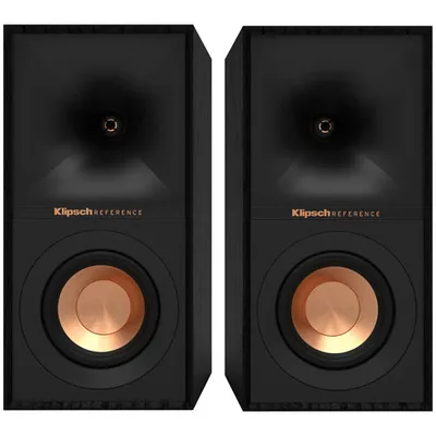 Haut-parleur d'étagère de 200 W R40M de Klipsch - Paire - Noir