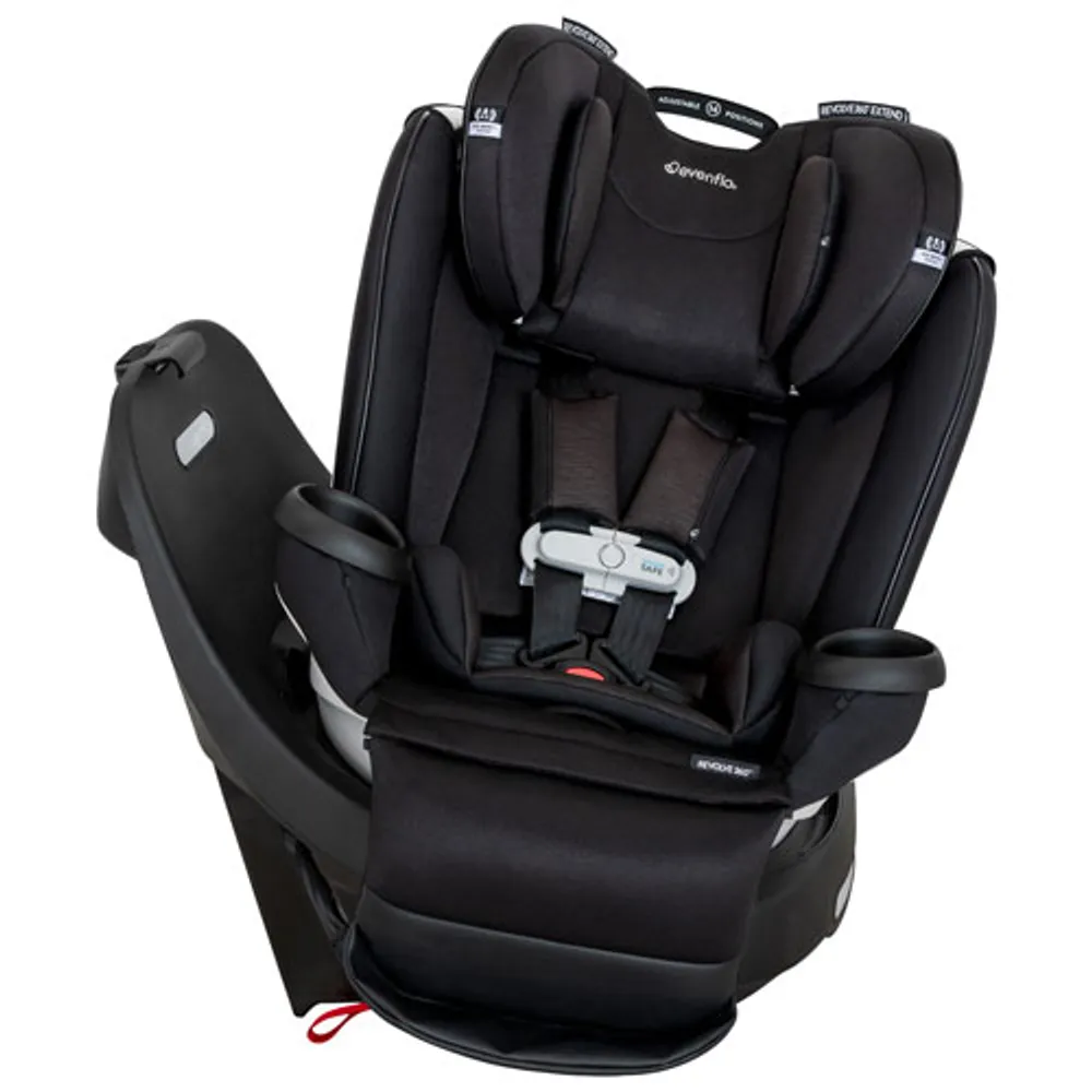 Evenflo Gold Revolve360 Extend All-in-One Convertible High-back Booster Car Seat w/ Sensor Safe - Onyx Black