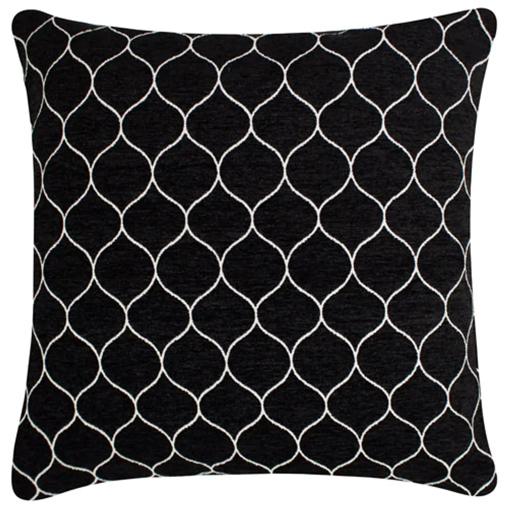 Millano Collection Stella 18" Luxury Decorative Pillow Cushion - Onyx