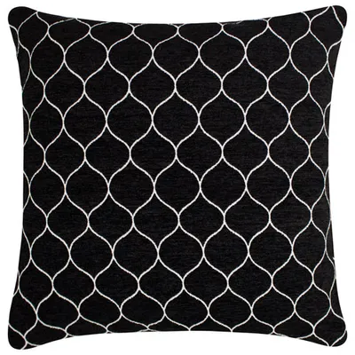 Millano Collection Stella 18" Luxury Decorative Pillow Cushion - Onyx