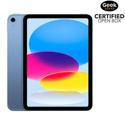 Open Box - Apple iPad 10.9" 64GB with Wi-Fi 6 & 5G (10th Generation) - Blue