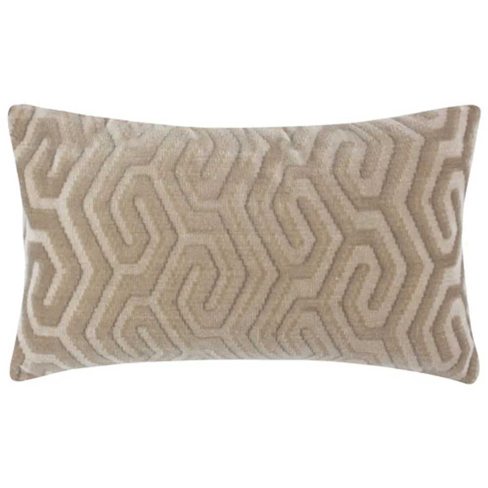 Millano Collection Zulu Oyster 12"x20" Luxury Decorative Pillow Cushion - Beige