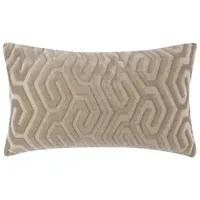 Millano Collection Zulu Oyster 12"x20" Luxury Decorative Pillow Cushion - Beige