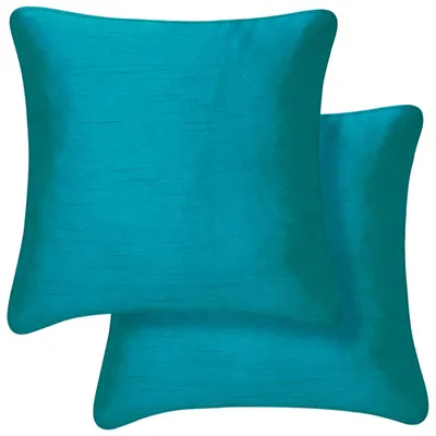 Millano Collection 18" Faux Silk Luxury Decorative Pillow Cushion - Teal - 2 Pack