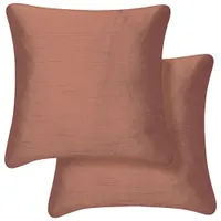 Millano Collection 18" Faux Silk Luxury Decorative Pillow Cushion - Petal - 2 Pack
