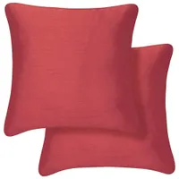 Millano Collection 18" Faux Silk Luxury Decorative Pillow Cushion - Rose - 2 Pack