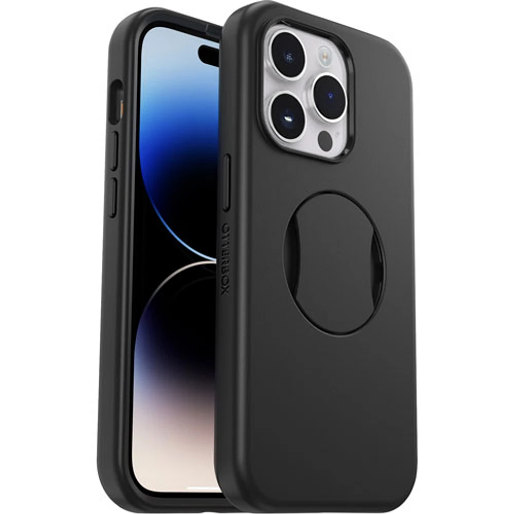 Étui rigide ajusté OtterGrip Symmetry d'OtterBox avec MagSafe pour iPhone 14 Pro - Noir