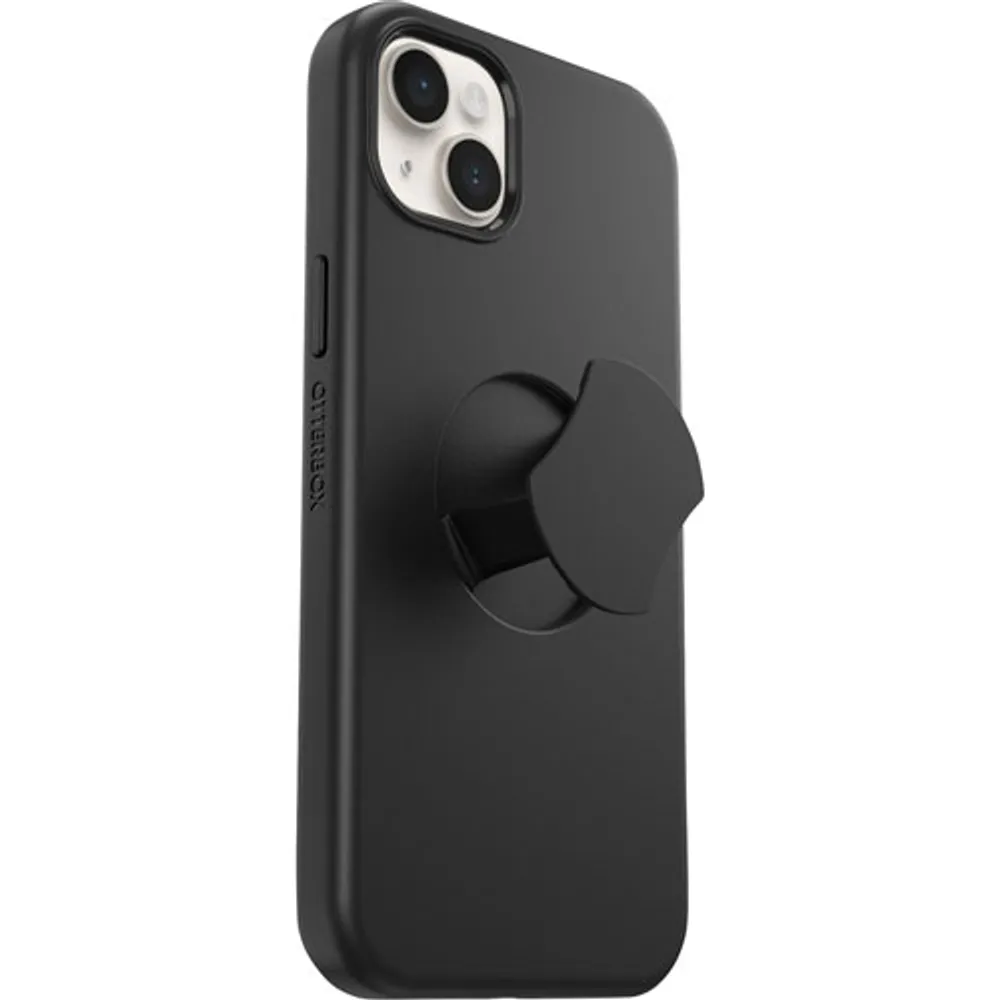 OtterBox OtterGrip Symmetry Fitted Hard Shell Case with MagSafe for iPhone 14 Plus - Black