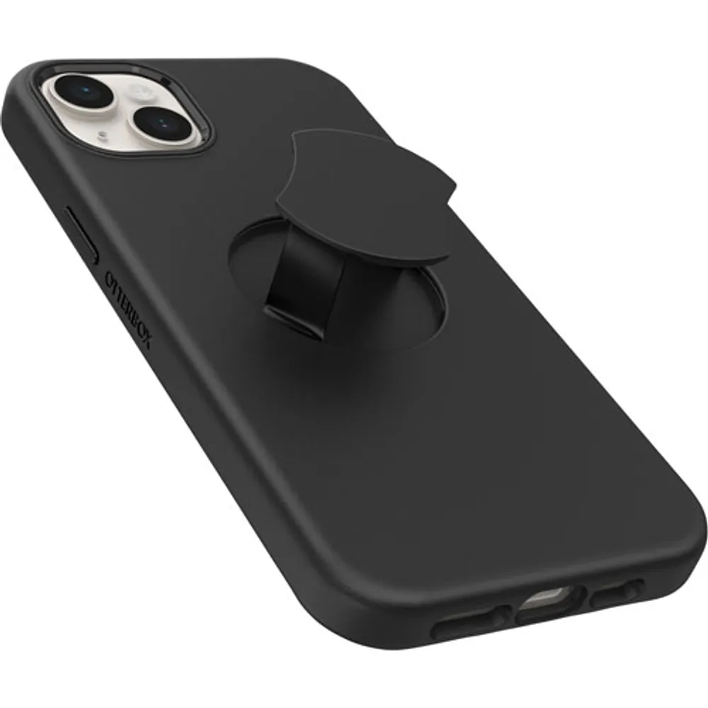 OtterBox OtterGrip Symmetry Fitted Hard Shell Case with MagSafe for iPhone 14 Plus - Black