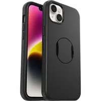 OtterBox OtterGrip Symmetry Fitted Hard Shell Case with MagSafe for iPhone 14 Plus - Black