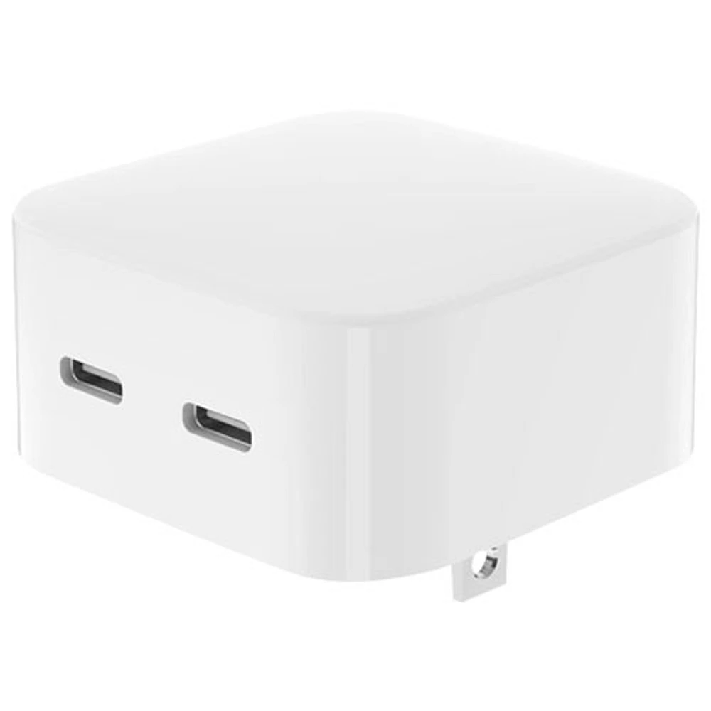 LBT 35W Dual USB-C PD GaN Wall Charger - White