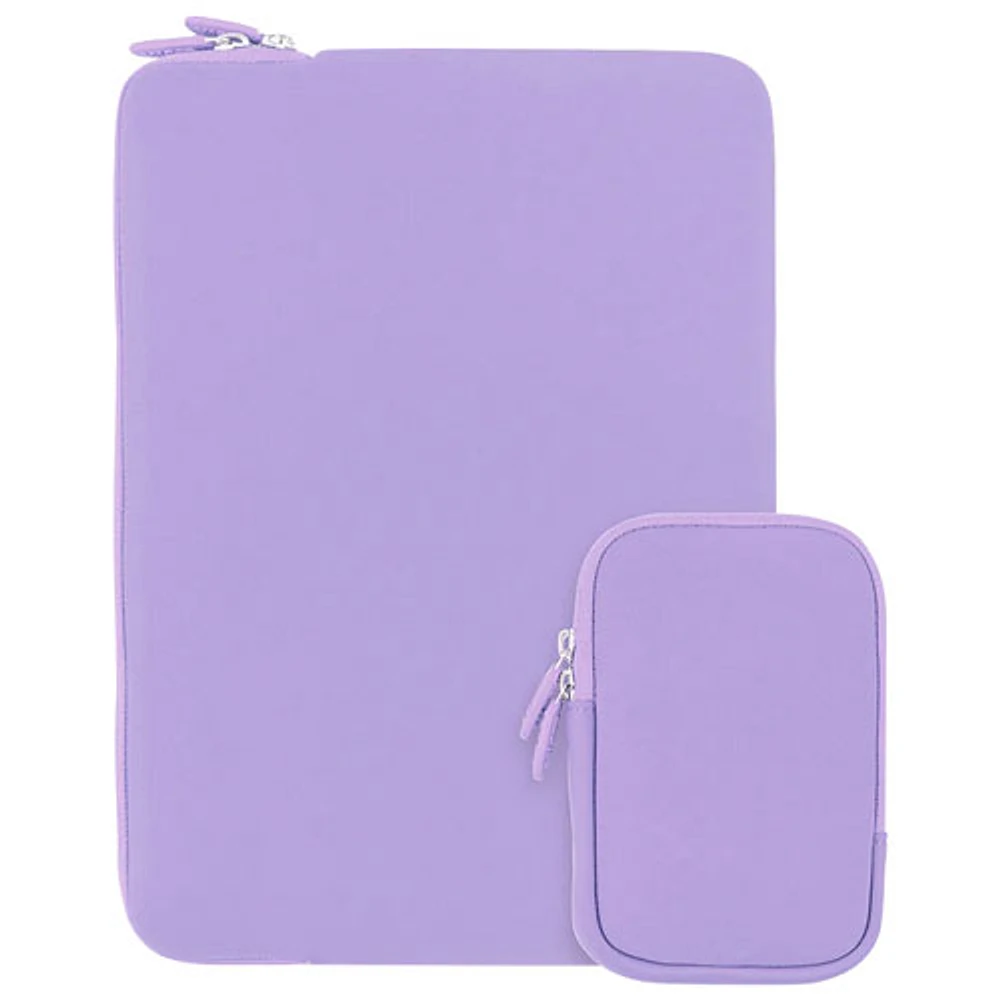 LOGiiX Vibrance Essential 14" Laptop Sleeve with Pouch - Purple