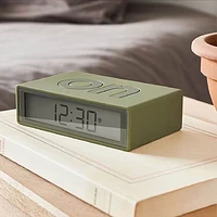 Lexon Flip+ Reversible Alarm Clock - Khaki