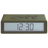 Lexon Flip+ Reversible Alarm Clock - Khaki
