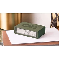 Lexon Flip+ Reversible Alarm Clock - Khaki