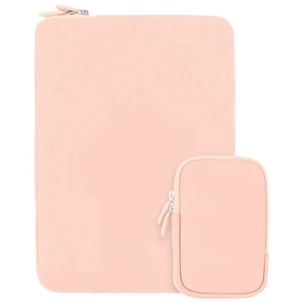 Housse Vibrance Essential de LOGiiX pour MacBook de 14 po avec pochette pour accessoires - Rose