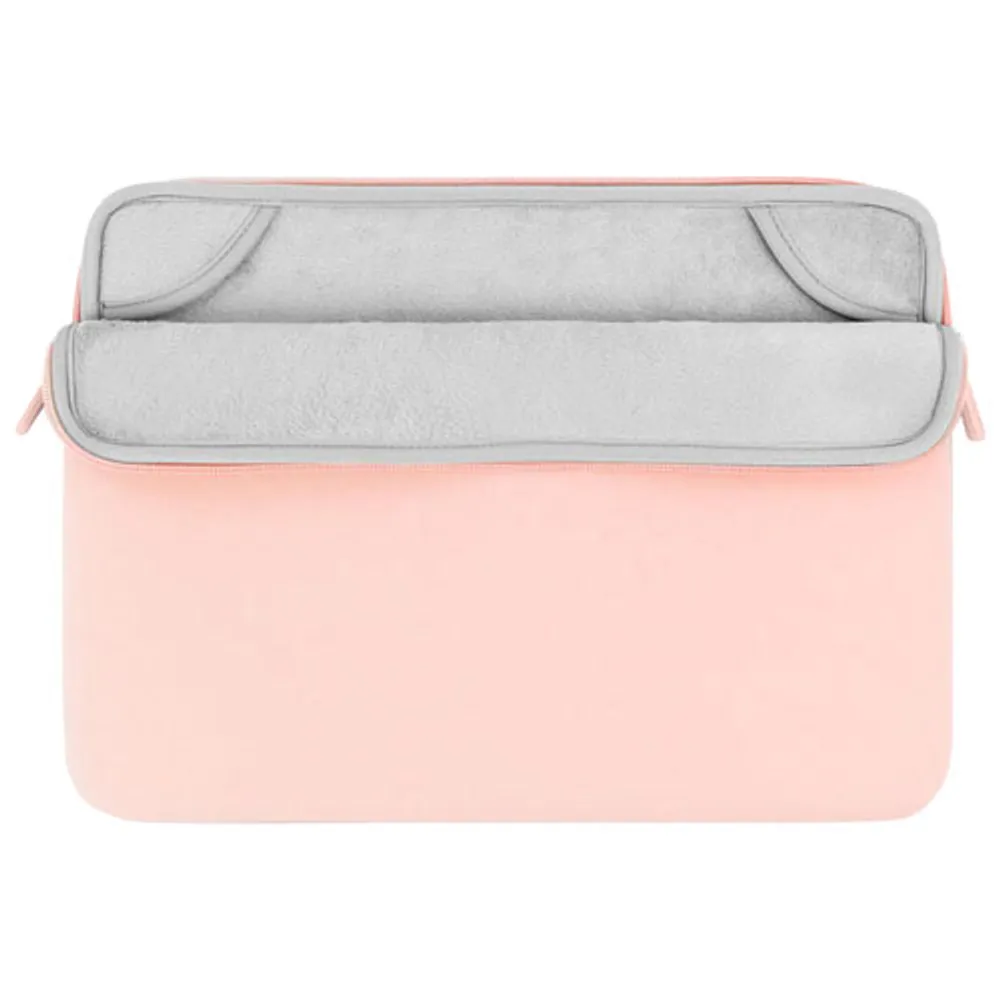 LOGiiX Vibrance Essential 14" MacBook Sleeve with Accessory Pouch - Pink