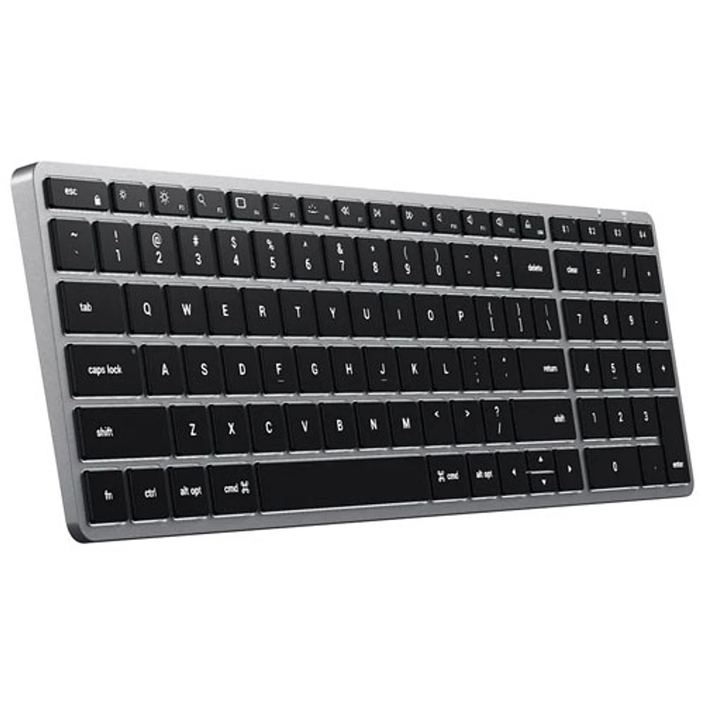 Clavier rétroéclairé Bluetooth Slim X2 de Satechi - Gris - Anglais