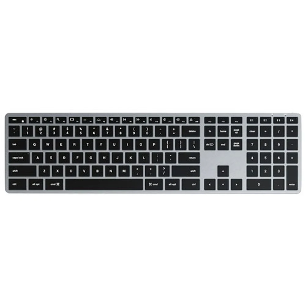 Satechi Slim X3 Bluetooth Full-Size Keyboard for Mac/iOS - Silver - English