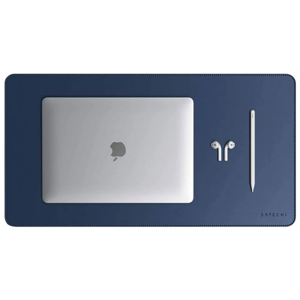 Satechi Eco-Leather Deskmate Desk Mat - Navy Blue