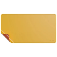 Satechi Dual Sided Eco-Leather Deskmate Desk Mat - Yellow/Orange