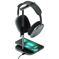 Satechi 2-in-1 Headphone Stand & Wireless Charger for AirPods Max (ST-UCHSMCM) - Space Grey