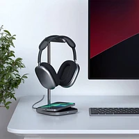 Satechi 2-in-1 Headphone Stand & Wireless Charger for AirPods Max (ST-UCHSMCM) - Space Grey