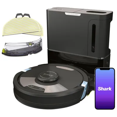 Shark AI Ultra 2-in-1 Self-Empty Robot Vacuum (RV2610WACA) - Black