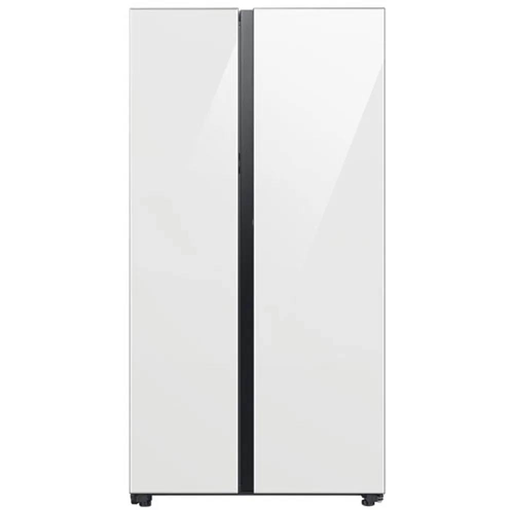 Samsung Bespoke 36" 22.6 Cu. Ft. Side-By-Side Refrigerator w/ Water Dispenser (RS23CB760012AA) - White