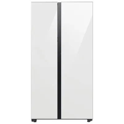 Samsung Bespoke 36" 22.6 Cu. Ft. Side-By-Side Refrigerator w/ Water Dispenser (RS23CB760012AA) - White