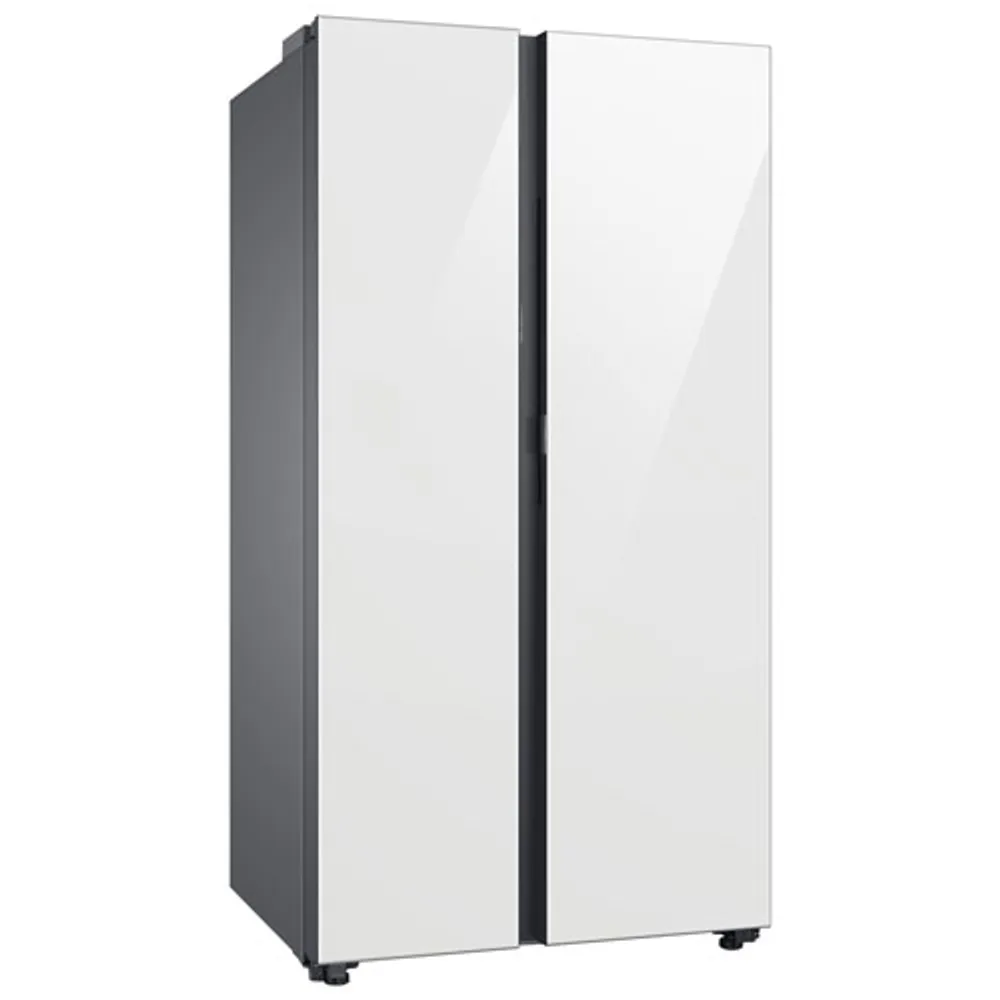 Samsung Bespoke 36" 22.6 Cu. Ft. Side-By-Side Refrigerator w/ Water Dispenser (RS23CB760012AA) - White