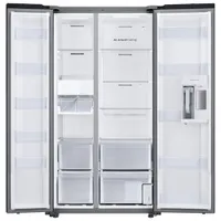 Samsung Bespoke 36" 22.6 Cu. Ft. Side-By-Side Refrigerator w/ Water Dispenser (RS23CB760012AA) - White