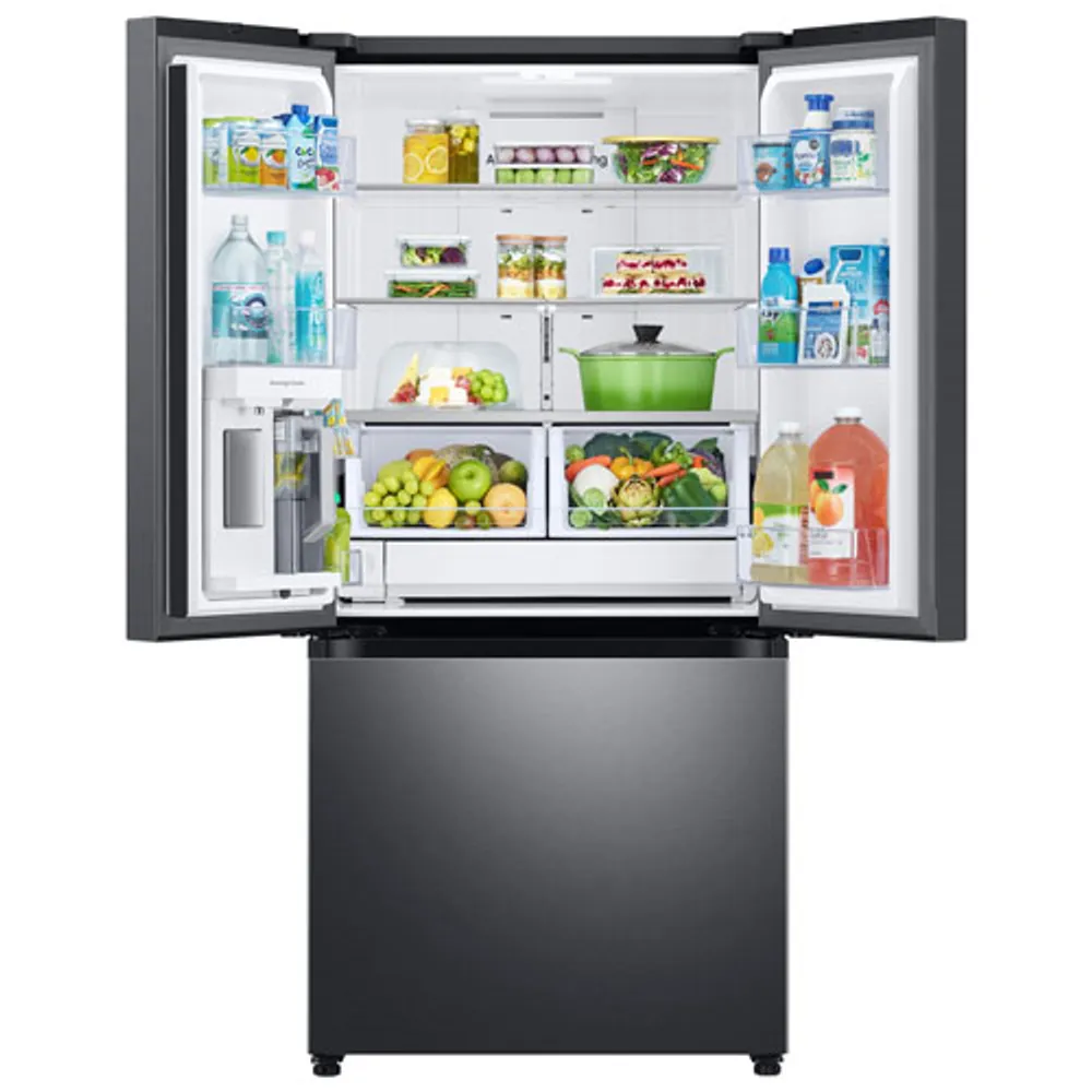 Samsung 33" 24.5 Cu. Ft. French Door Refrigerator w/ Water Dispenser (RF25C5551SG/AA) -Black Stainless Steel