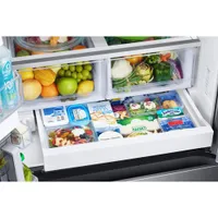 Samsung 33" 24.5 Cu. Ft. French Door Refrigerator w/ Water Dispenser (RF25C5551SG/AA) -Black Stainless Steel