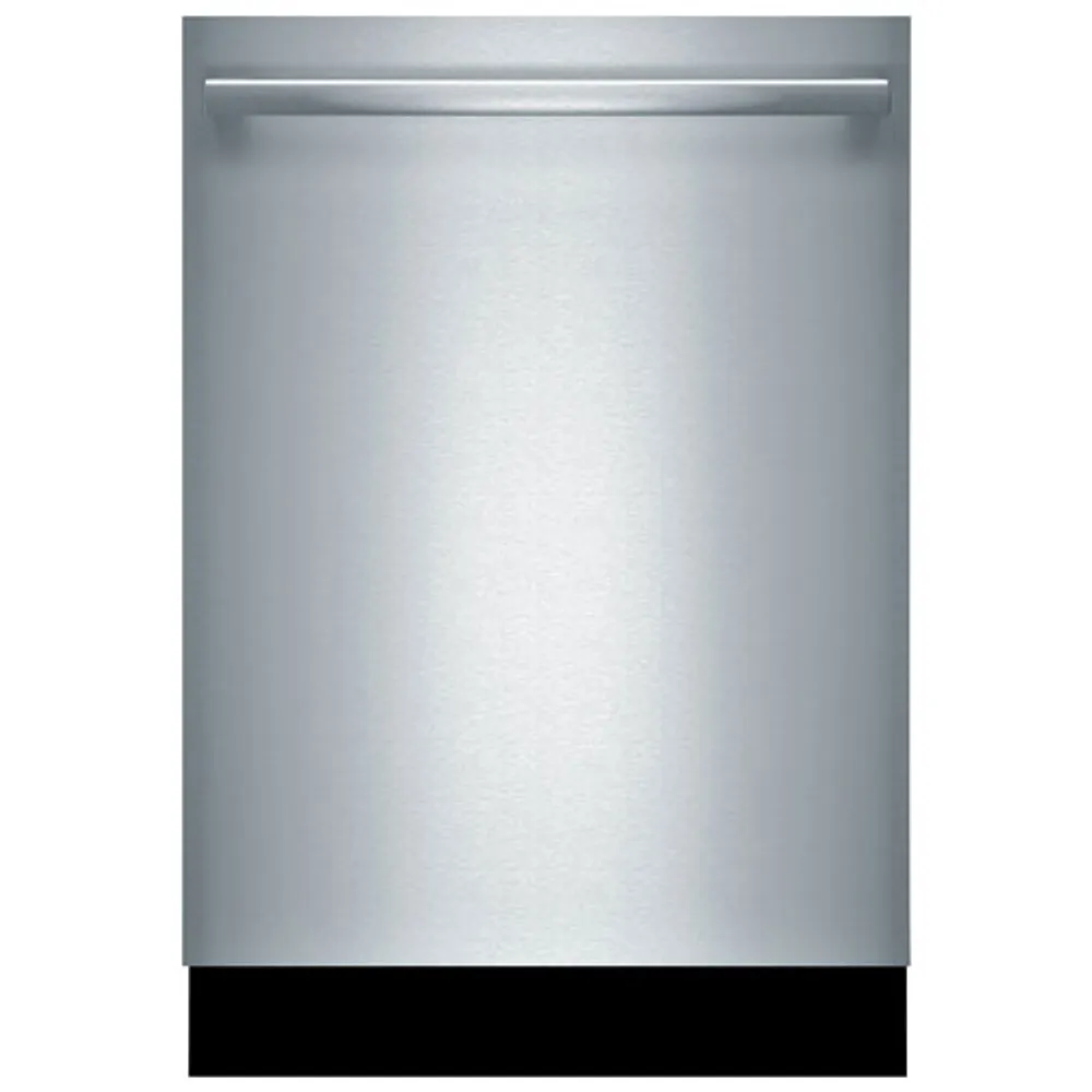 Lave-vaisselle encastrable 24 po 42 dB avec cuve en inox et 3e panier série 800 de Bosch (SHX78B75UC) - Inox