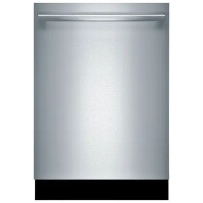 Lave-vaisselle encastrable 24 po 42 dB avec cuve en inox et 3e panier série 800 de Bosch (SHX78B75UC) - Inox