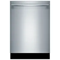 Lave-vaisselle encastrable 24 po 42 dB avec cuve en inox et 3e panier série 800 de Bosch (SHX78B75UC) - Inox