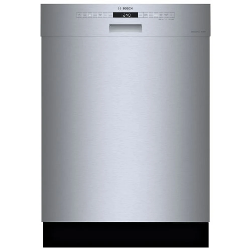 Bosch 24" 46dB Built-In Dishwasher with Stainless Steel Tub & Third Rack (SHE53B75UC) - Stainless Steel